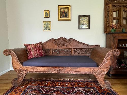 Recycled Saree Cushion (Red/Multi)