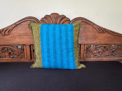 Barefoot Cushion (Turquoise & Gold)