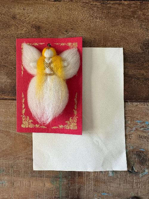 'Tashi Delek' Greeting Card (Red)