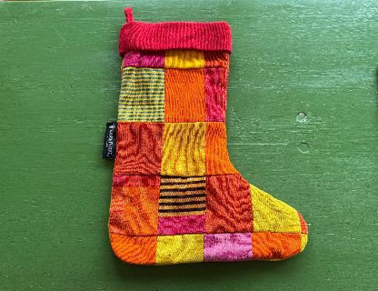 Patchwork Stocking (Red Multi)