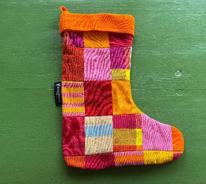 Patchwork Stocking (Red Multi)